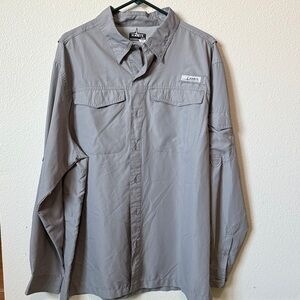 Men's Gray Habit Fishing Shirt